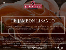 Tablet Screenshot of lisanto.com